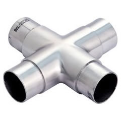 4 Way Cross Connector 42.4mm o/d (316)