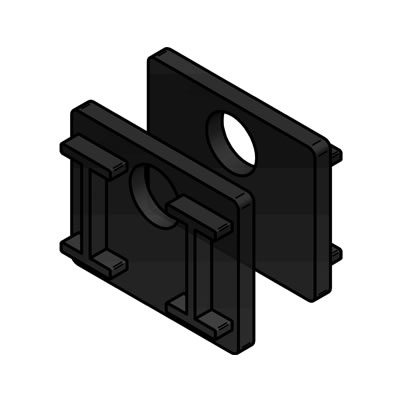 Square Glass Holder Rubber Set 10mm