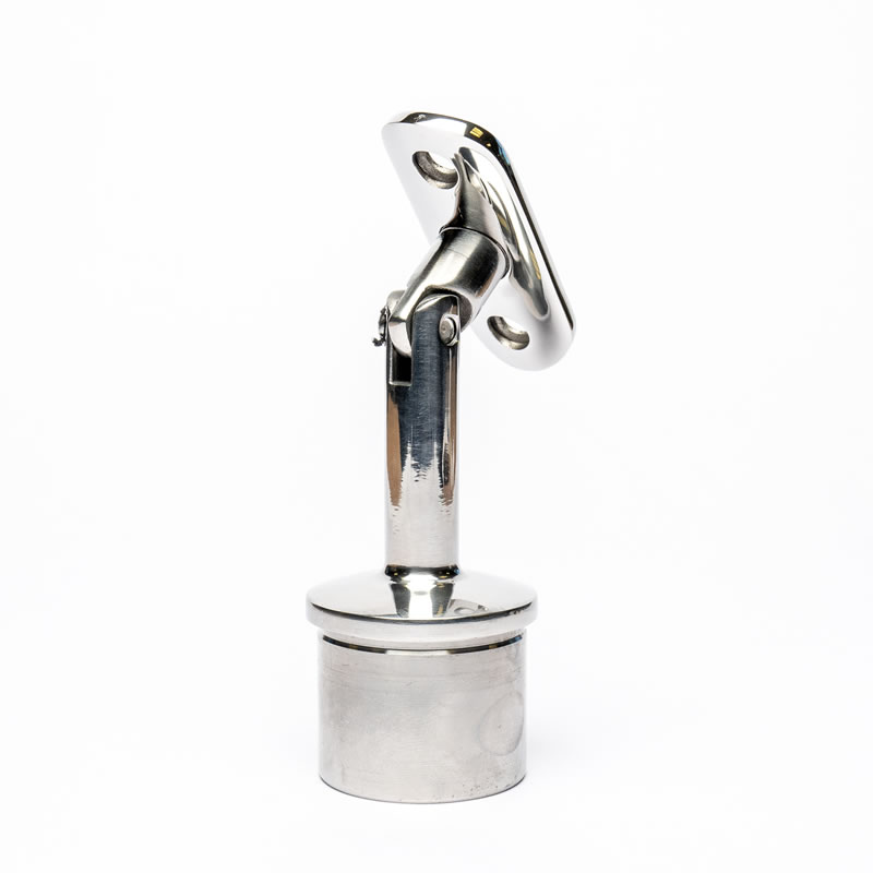 Adjustable Handrail Support Mirror Finished 42.4mm o/d (316)
