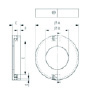 Retro-fit Cover Plate 62mm, 20.5mm hole, 15mm high (316) - Image 2