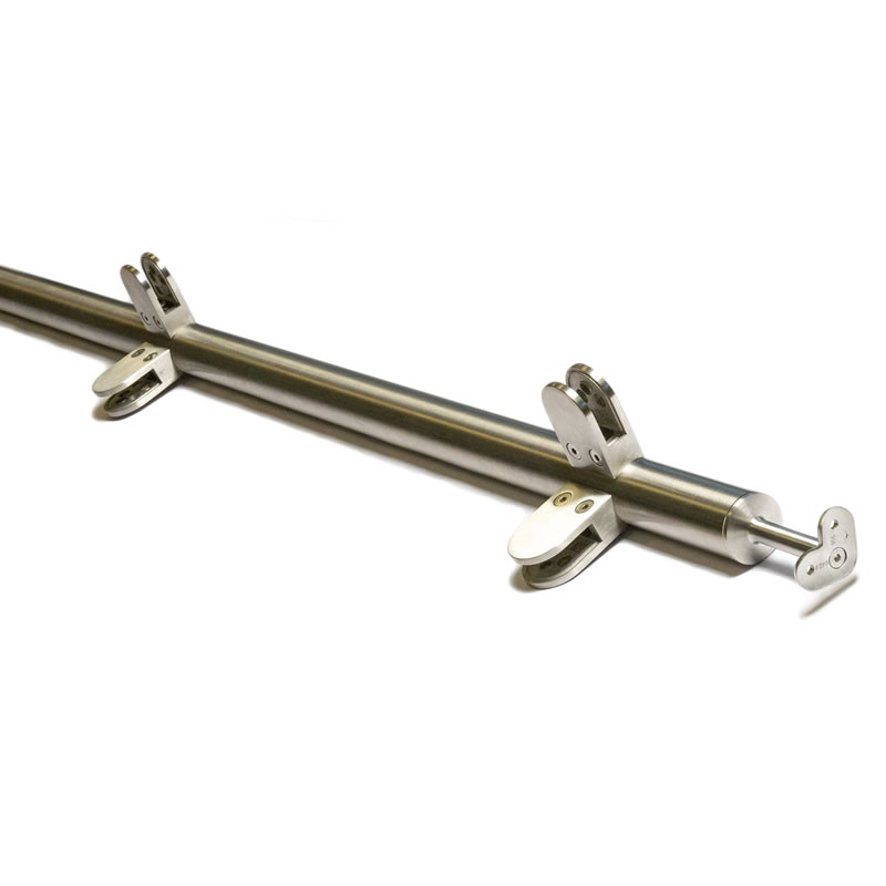Side Mounted Corner Post for Glass 48.3mm o/d (316) Mirror