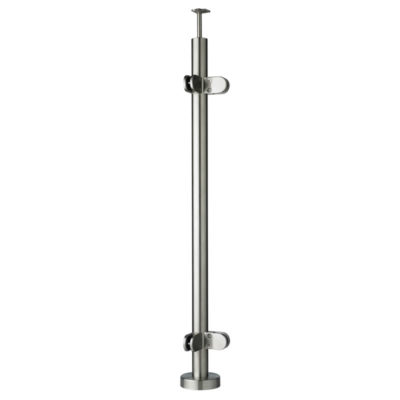 Top Mounted Corner Post for Glass 42.4mm o/d (316) Mirror