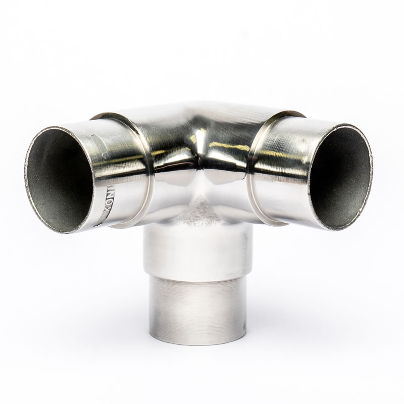 T Connector Mirror Finished 42.4mm o/d (316)