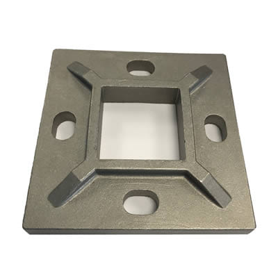 Floor Mounted Baseplate Square (304) - EasyFix Balustrades
