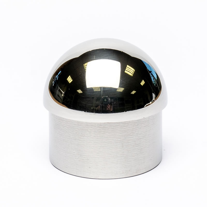 Domed End Cap Mirror Finished 42.4mm o/d (316)